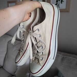 Classic Cream/Pale Yellow Canvas Sneakers